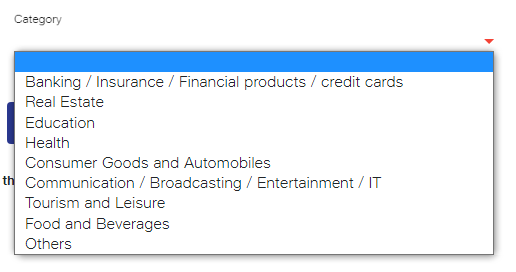 Jio Header category