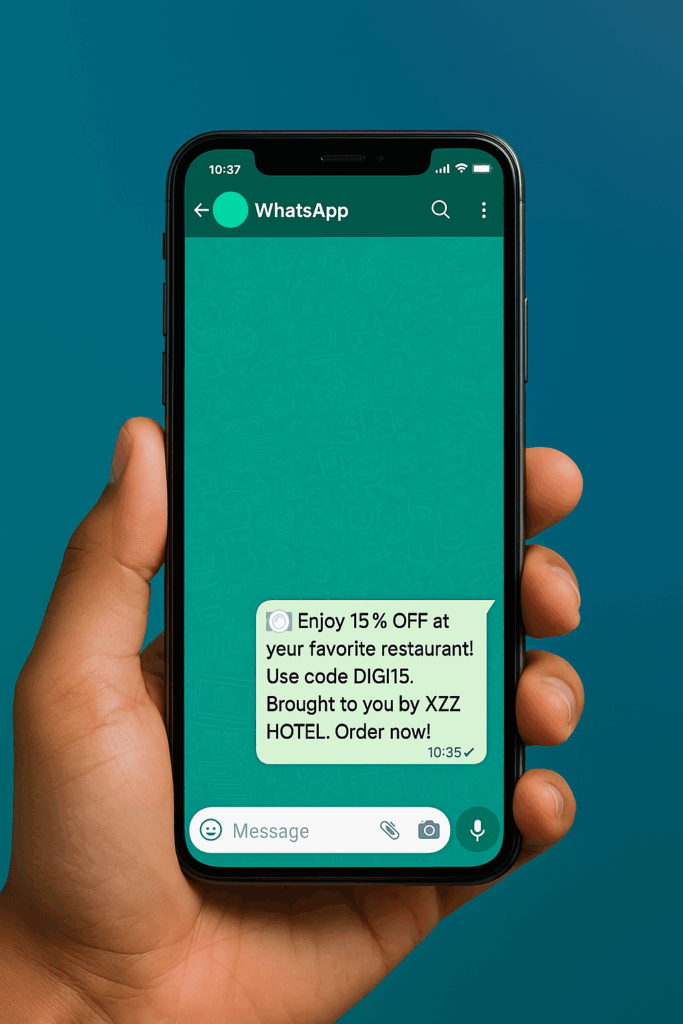 Bulk WhatsApp marketing message example